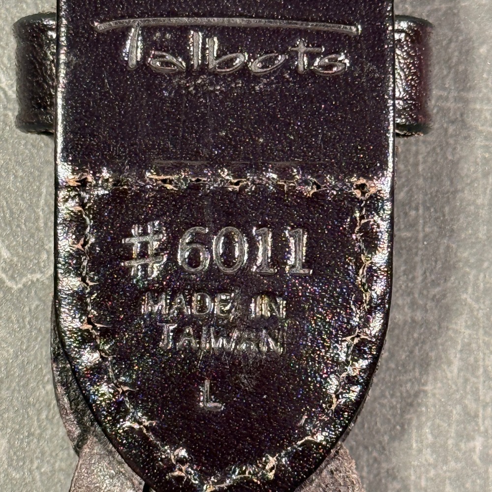 Womens‎ Talbots Braided Leather Belt Black | 34W Size 16  | Woven Buckle - Picture 5 of 11